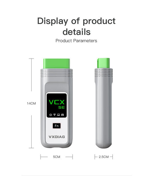 Interface de diagnostic et de programmation VXDIAG VCX SE (VX800) pour Mercedes-Benz — DoIP et J2534